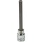 Dynamic Tools 3/8" Drive SAE Hex Head, 1/4" Long Bit, Chrome Finish Socket D006458 - alternate 1